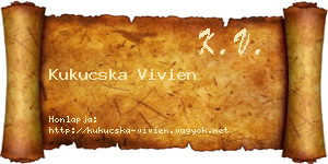 Kukucska Vivien névjegykártya